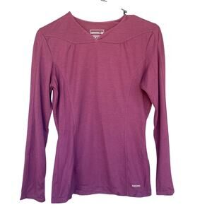 Merrell Shirt Womens XS Purple Long Sleeve Opti-Wick Athletic Performance Top